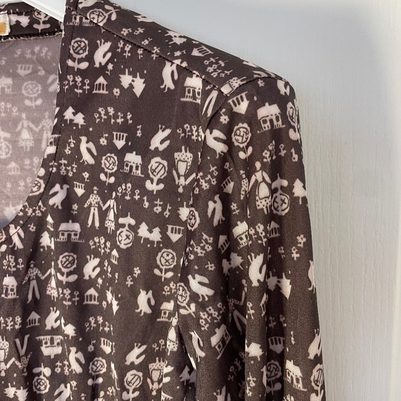 Size S Tag On 1970's Vintage Blouse Rodier Paris - Picture 1 of 9